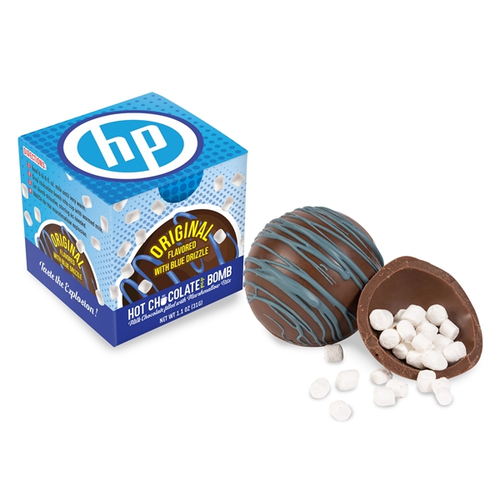 Main photo of Blue Drizzle Hot Chocolate Bomb In Full Color Gift Box