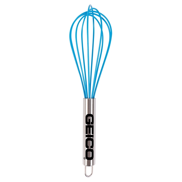 Blue color option for Stainless Steel Handled Rubber Whisk
