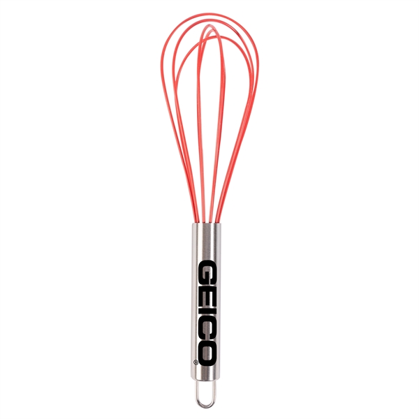 Red color option for Stainless Steel Handled Rubber Whisk