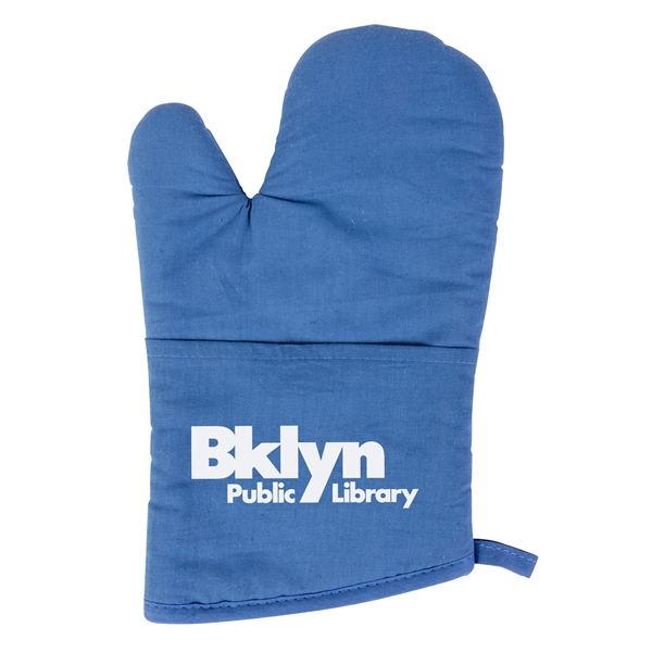 Blue color option for Quilted Cotton Canvas Kitchen Oven Mitt