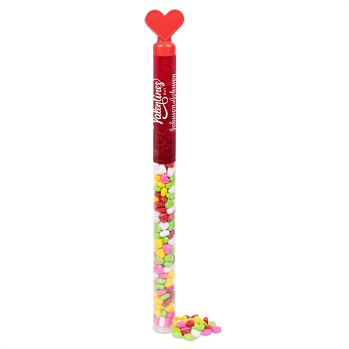 Main photo of Happy Valentines Candy Tube   Rainbow Hearts Candy