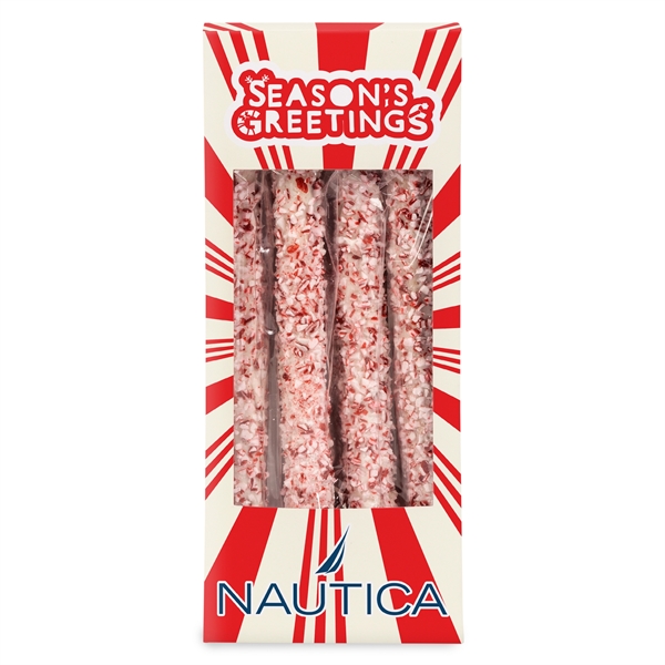 White color option for Pretzel Rods   Crushed Peppermint