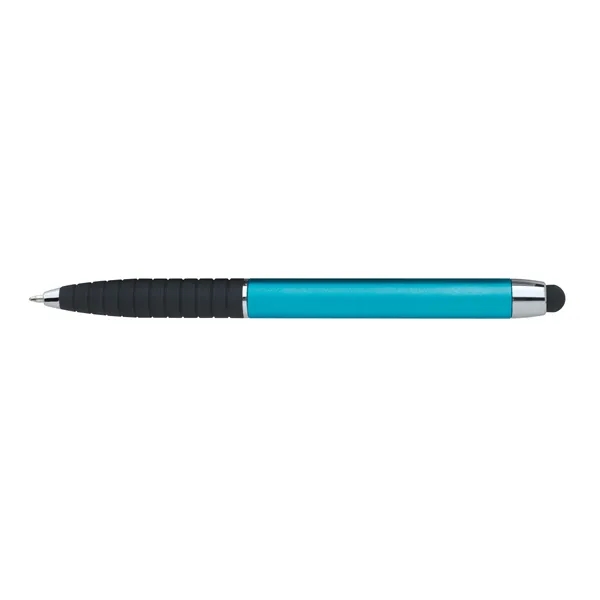 Turquoise/Black Ink color option for Metallic Cool Grip Stylus Pen