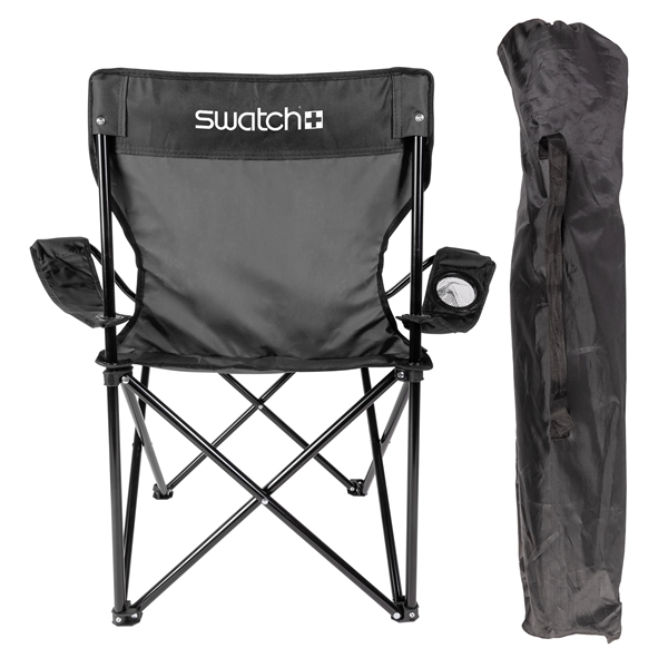 Black color option for Folding Chair With Carrying Bag