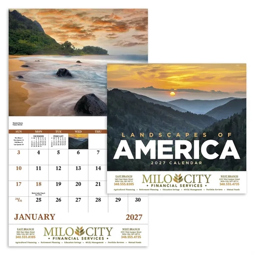 Main photo of Landscapes Of America Stapled Calendar