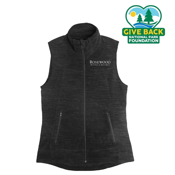Black color option for Ace Ladies Full Zip Polar Fleece Vest