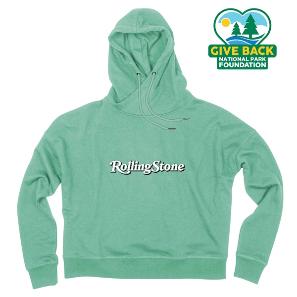 Opal color option for Ace Ladies Cropped Boxy Hoodie