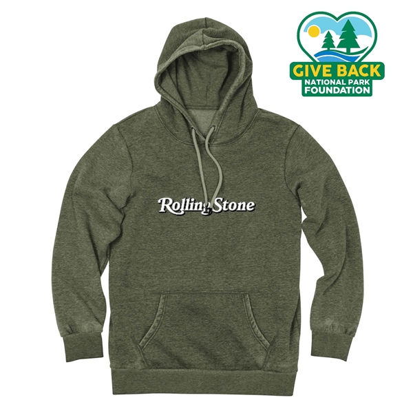 Army color option for Ace Adult Burnout Wash Hoodie