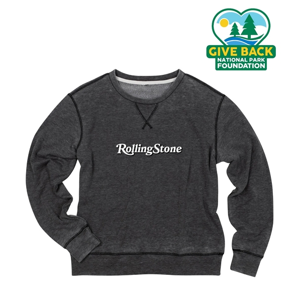 Smoke color option for Ace Ladies Burnout Wash Sweatshirt