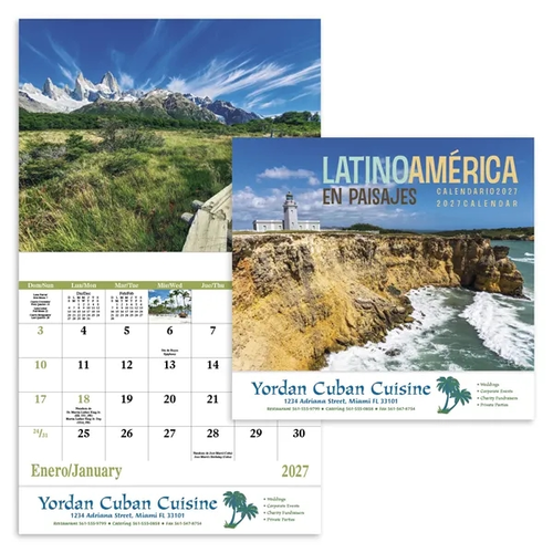 Main photo of Latinoamerica En Paisajes Stapled Calendar