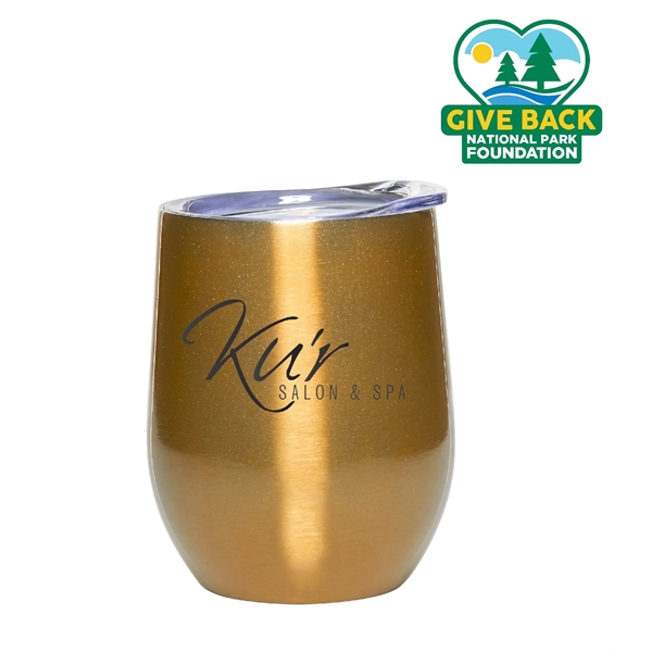 Gold color option for Ace Wine Tumbler With Lid