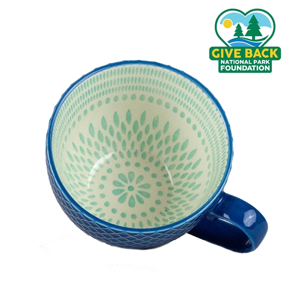 Navy Blue color option for Ace Pattern Mix Stoneware Mug