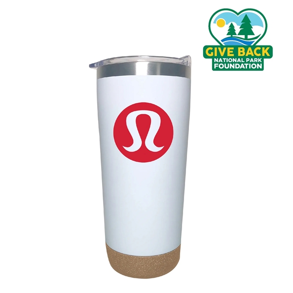 White color option for Ace Cork Base Double Wall Tumbler