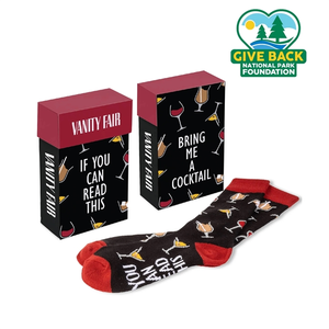 Photo of Ace Cocktail Themed Socks In Flip Top Box
