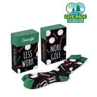 Ace Golf Themed Socks In Flip Top Box