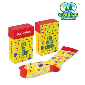 Photo of Ace Candy Themed Socks In Flip Top Box