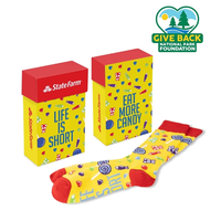 Ace Candy Themed Socks In Flip Top Box