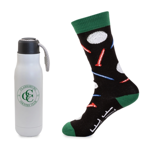Photo of Less Work, More Golf Gift Set   16oz Insulated Bottle & Sock