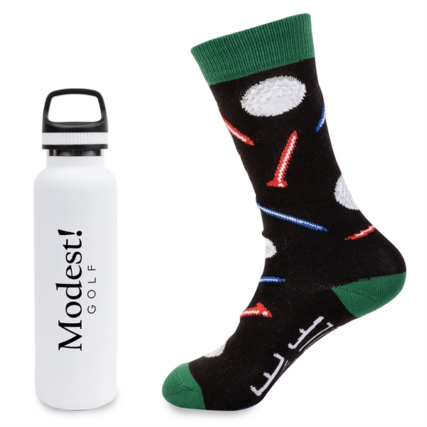 White color option for Less Work, More Golf Satin Tumbler Gift Set