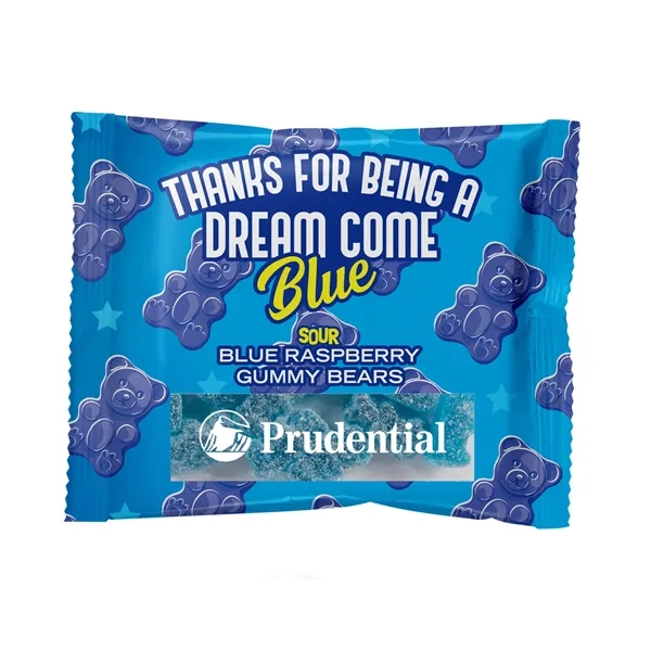 Blue color option for Candy By Color 2 Oz. Full Color Digibag With Gummy Bears
