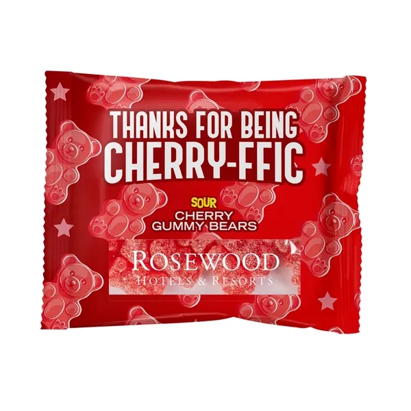 Red color option for Candy By Color 2 Oz. Full Color Digibag With Gummy Bears
