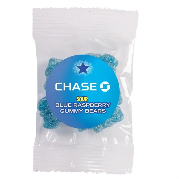 Blue color option for Candy By Color 1 Oz. Goody Bag With Gummy Bears