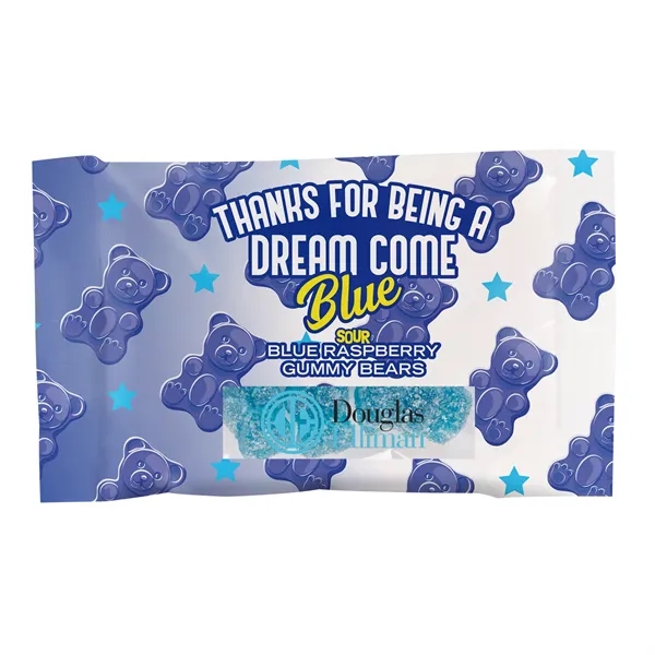 Blue color option for Candy By Color 1 Oz. Full Color Digi Bag With Gummy Bears
