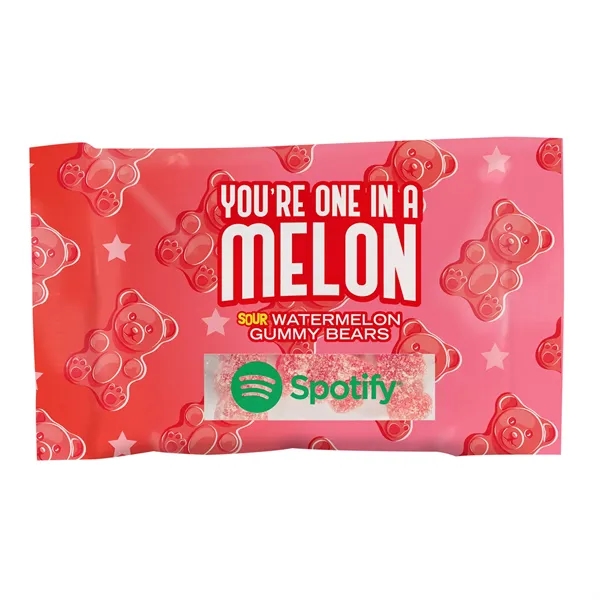 Pink color option for Candy By Color 1 Oz. Full Color Digi Bag With Gummy Bears