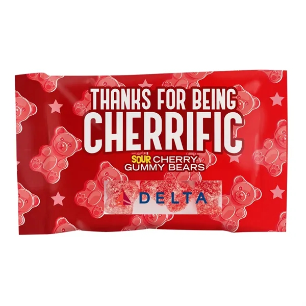 Red color option for Candy By Color 1 Oz. Full Color Digi Bag With Gummy Bears