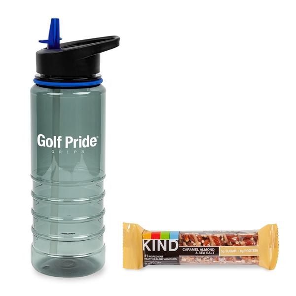 Blue color option for On The Go Sip N' Snack With 25 Oz Tritan Water Bottle