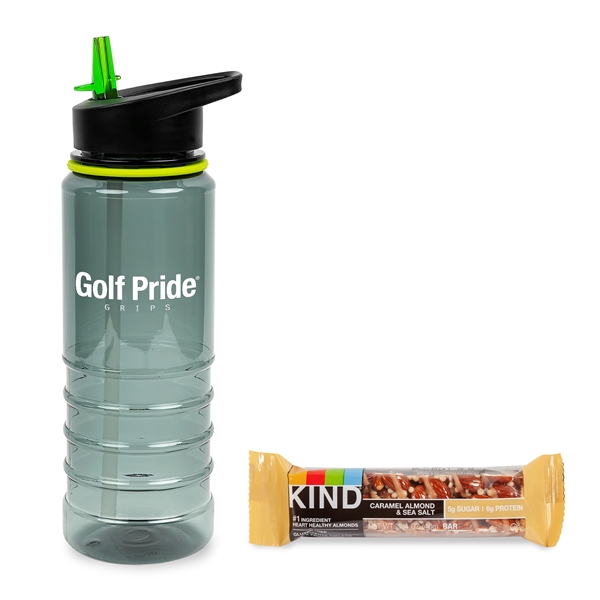 Green color option for On The Go Sip N' Snack With 25 Oz Tritan Water Bottle