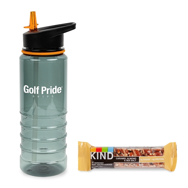 Orange color option for On The Go Sip N' Snack With 25 Oz Tritan Water Bottle