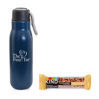 On The Go Sip N' Snack 16 Oz. Insulated Bottle W/Kind Bar