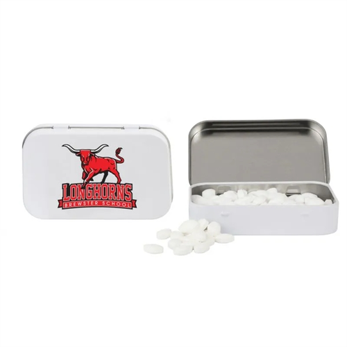 Main photo of Rectangular Tin With Football Shaped Mints