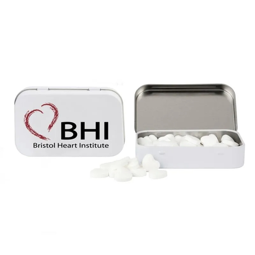 Main photo of Rectangular Tin With Heart Shaped Mints