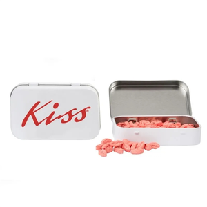 Photo of Rectangular Tin With Lip Shaped Mints