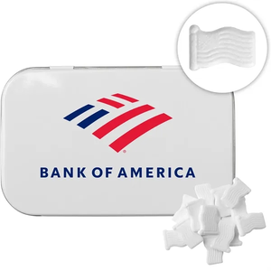 Photo of Rectangular Tin With American Flag Shaped Mints