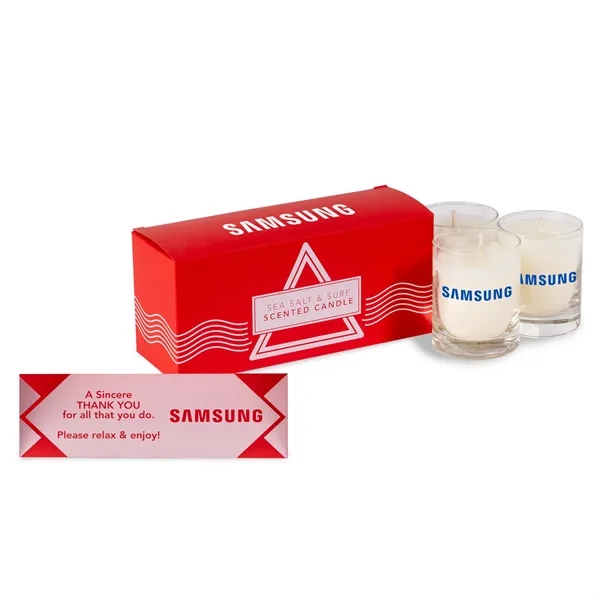 Red color option for Three Pack Scented Wax Candles