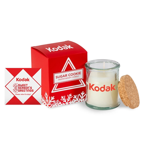 Main photo of Aromatherapy Candle Jar With Cork Lid In Soft Touch Gift Box
