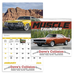 Photo of Muscle Thunder Spiral Calendar