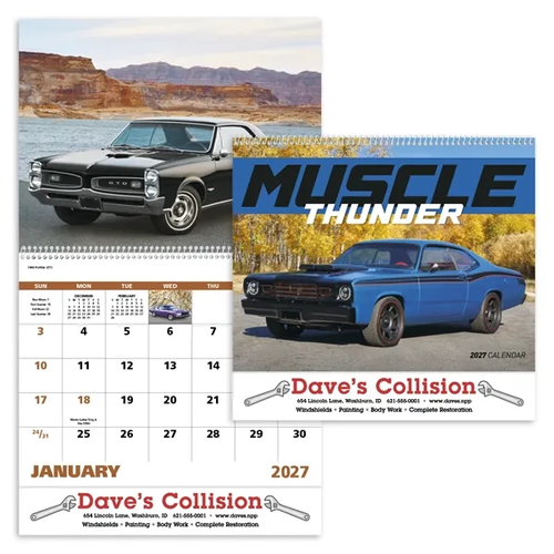Main photo of Muscle Thunder Spiral Calendar