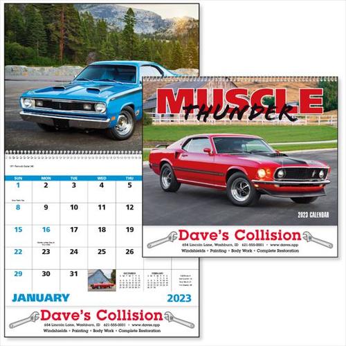 Photo of Muscle Thunder Spiral Calendar