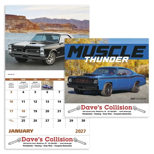 Main photo of Muscle Thunder Stapled Calendar