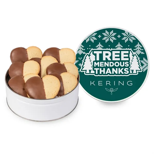 Photo of Chocolate Dipped Heart Cookie In Gift Tin