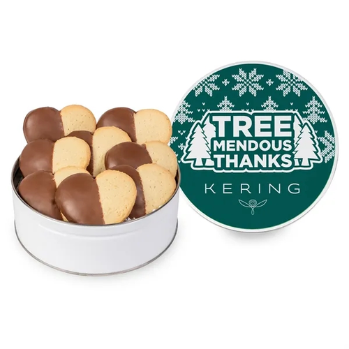 Main photo of Chocolate Dipped Heart Cookie In Gift Tin