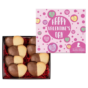 Photo of Chocolate Dipped Heart Cookie In Gift Box