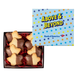 Photo of Chocolate Dipped Star Cookie In Gift Box
