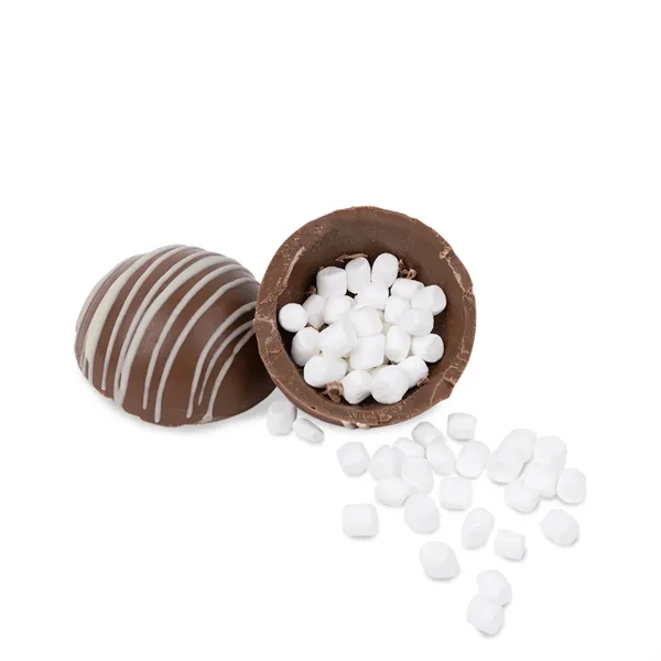 White color option for Hot Chocolate Bomb Caramel Flavor In Full Color Box