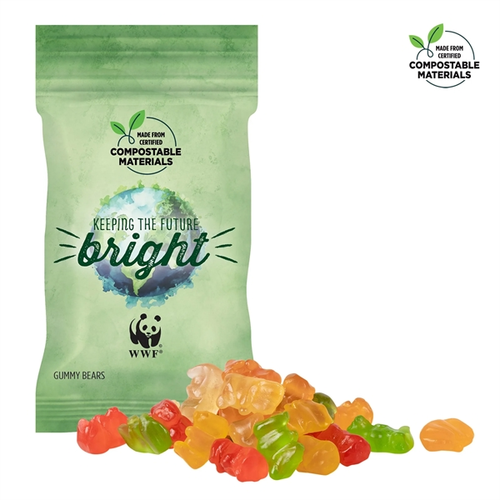 Main photo of 1oz Eco Digibag, Compostable & Full Color, Gummy Bears