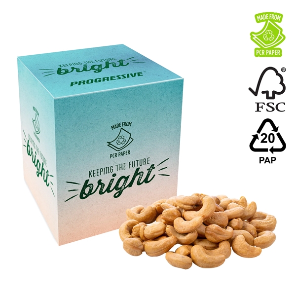 White color option for Eco Box, Pcr & Full Color, Salted Cashews
